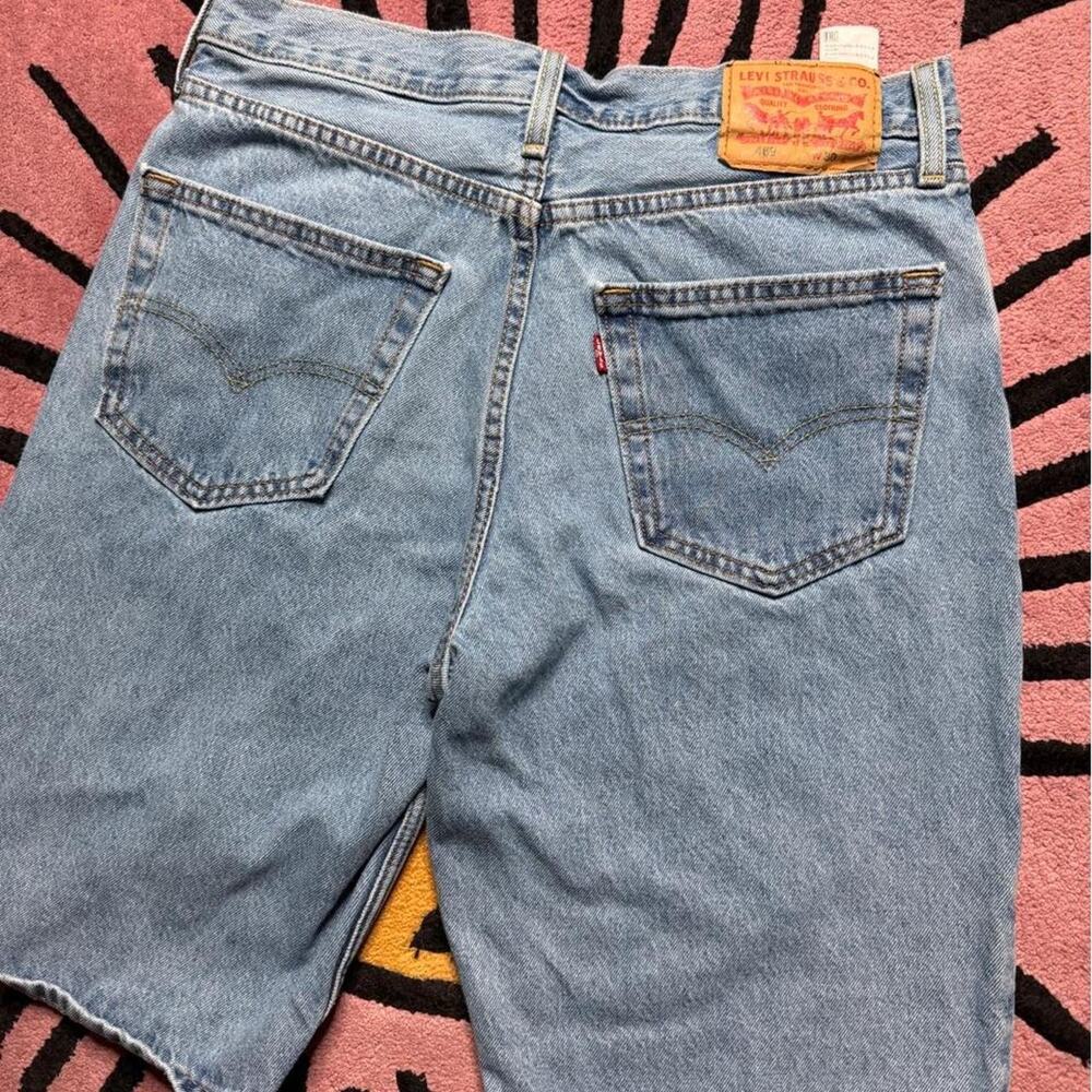 Levi’s 469 Loose Fit Denim Jean Shorts Size 30 Blue - Picture 8 of 8